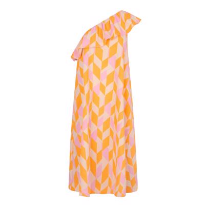 Second Female Dorit One Shoulder Kjole Marigold Shop Online Hos Blossom